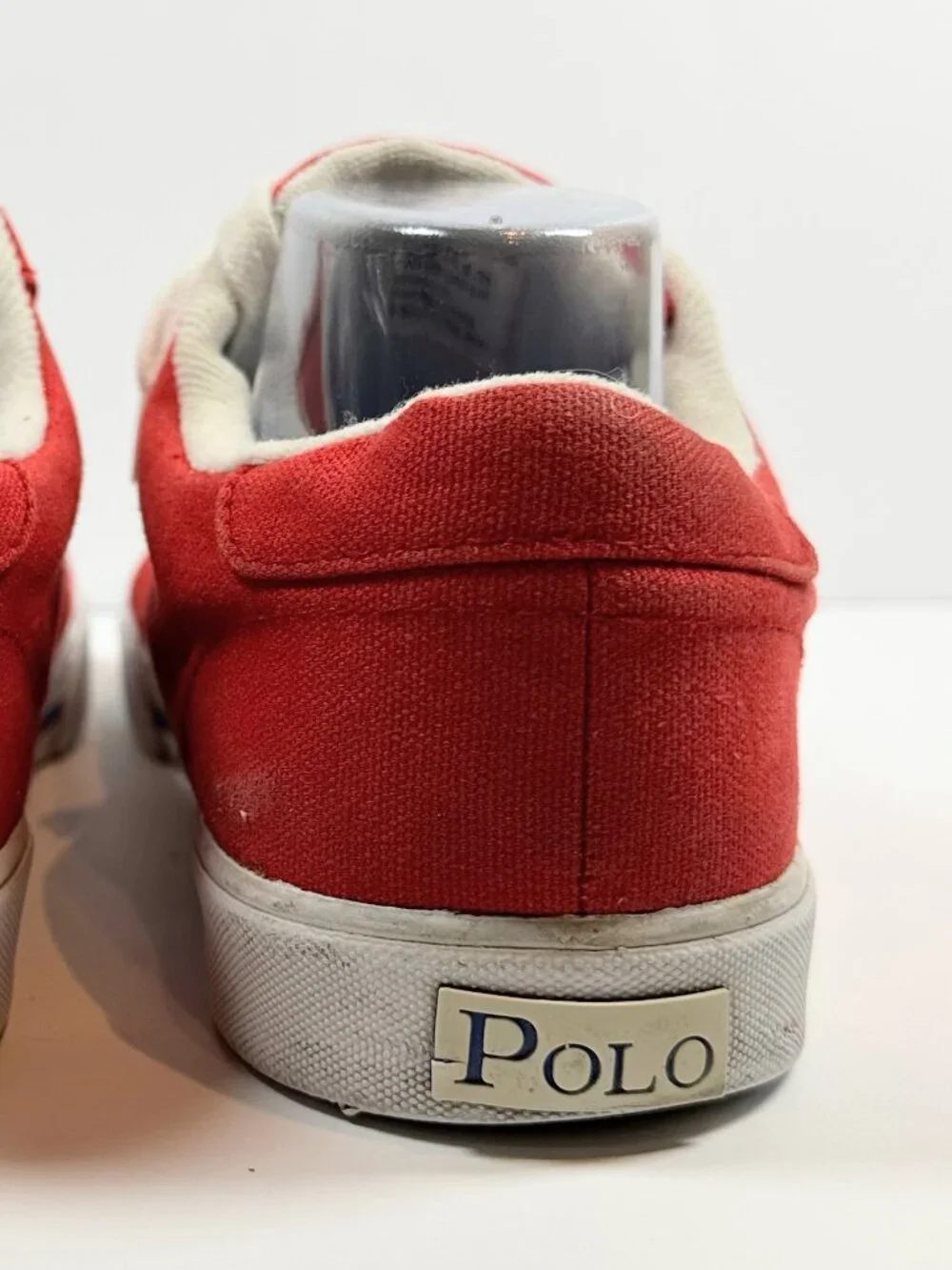 Polo By Ralph Lauren Red Humberto Canvas Sneakers Men's Sizez 9.5D Preppy Casual